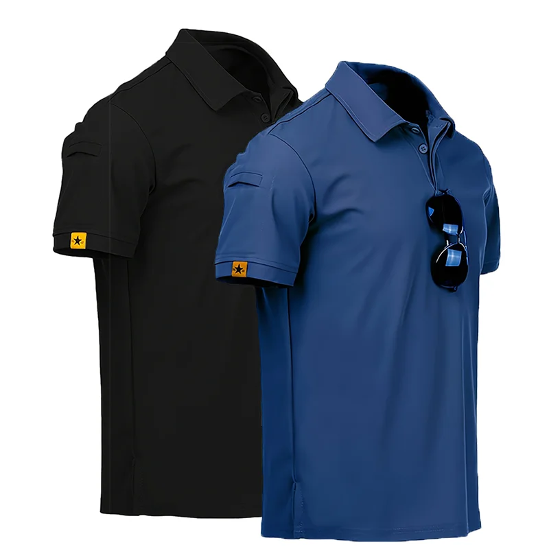 Men's Summer Polo Shirt Short Sleeve Moisture Wicking Golf Running Sports Short Sleeve Collared Shirt Tennis T-Shirt Top Men's Summer Polo Shirt Short Sleeve Moisture Wicking Golf Running Sports Short Sleeve Collared Shirt Tennis T-Shirt Top